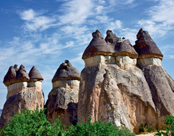 Долина Паша Баглар отримала назву через оригінальної форми скель-останців, схожих на гриби