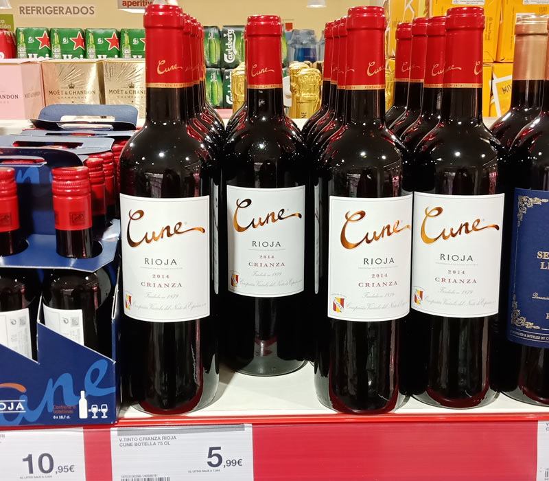 Червоне сухе вино Cune, Rioja, 2014 Grianza   88 балів за рейтингом Паркера