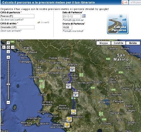 it/percorso/   можна запрограмувати майбутній маршрут і побачити погодний умови на всіх ділянках майбутнього шляху