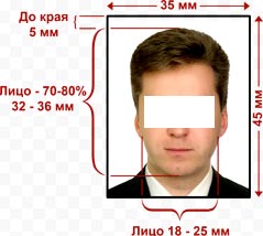 Погляд на картці для шенген-візи прямує строго в об'єктив фотоапарата